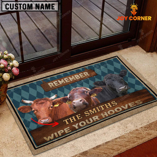 Joycorners Dexter Wipe Your Hooves Custom Name Doormat