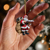 Joycorners Book Santa Christmas Home Decor Christmas Ornament, Personalized Ornament 2D Flat LM2211