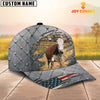 Joycorners Steel Pattern Hereford Customized Name Cap