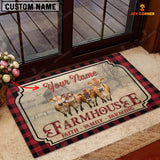 Joycorners Jersey Faith Family Farming Custom Name Doormat