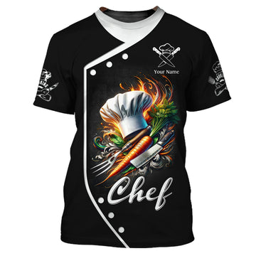Joycorners Chef Cooking 3D Shirt Kitchen Tools Custom T-Shirts Gift For Chef MT2509