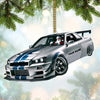 Joycorners Custom Name Santa Car Ornament, Santa Christmas Gift Decoration 2D Flat LM2111