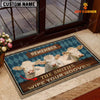 Joycorners Charolais No Horn Wipe Your Hooves Custom Name Doormat