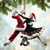 Joycorners Custom Name Couple Dance Ornament, Couple Christmas Gift 2D Flat LM2111
