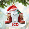 Joycorners Custom Name Dentist Ornament, Dentist Christmas Gift 2D Flat LM2111