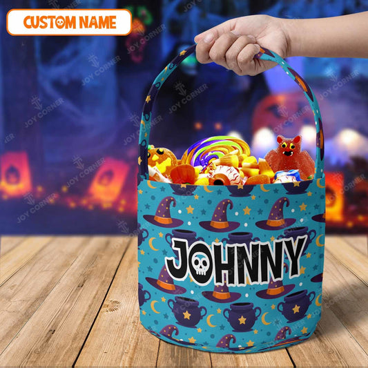 Joycorners Personalized Name Halloween Candy Basket