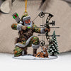 Joycorners Deer Hunter Christmas Ornament, Personalized Ornament 2D Flat LM2211