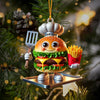 Joycorners Fast Food Home Decor Christmas Ornament, Personalized Ornament 2D Flat LM2211