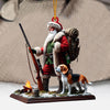 Joycorners Santa And Dog Christmas Ornament, Personalized Ornament 2D Flat LM2211