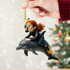 Joycorners Dolphin Trainer Home Decor, Christmas Ornament, Personalized Ornament 19 2D Flat LM2111