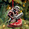 Joycorners Custom Name Butcher Ornament, Butcher Shop Christmas Gift Decoration 2D Flat LM2111