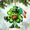 Joycorners Custom Name Ireland Ornament, Ireland Lover Christmas Gift 2D Flat LM2111