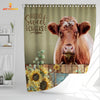 Joycorners Shorthorn Hello Sweet Cheeks 3D Shower Curtain