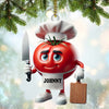 Joycorners Tomato Chef Christmas Ornament, Personalized Ornament 2D Flat LM2211
