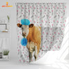 Joycorners Simmental Flower 3D Shower Curtain