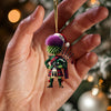 Joycorners Prickly Hair Christmas Ornament, Personalized Ornament 2D Flat LM2211