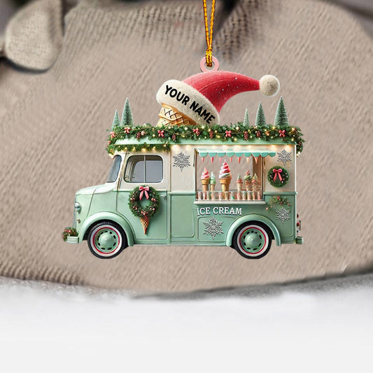 Joycorners Christmas Car Home Decor Christmas Ornament, Personalized Ornament 2D Flat LM2211