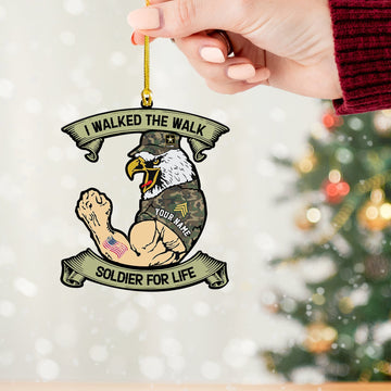 Joycorners USA Veteran Ornament, Personalized Ornament 2D Flat LM2211