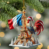 Joycorners Custom Name France Ornament,  Christmas Gift for France Lover 2D Flat LM2111