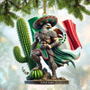 Joycorners Custom Name Mexico Ornament, Mexico Lover Christmas Gift 2D Flat LM2111