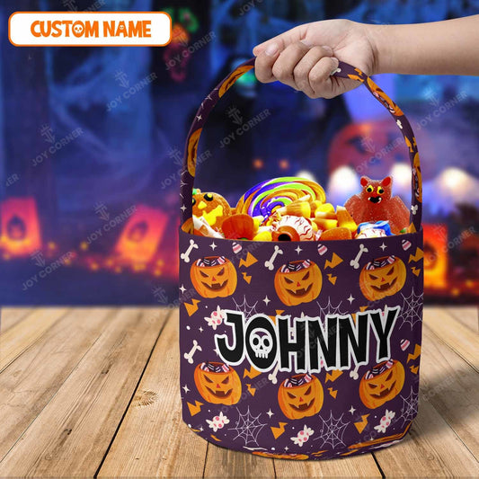 Joycorners Personalized Name Halloween Candy Basket