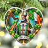 Joycorners Custom Name Ireland Ornament, Christmas Gift for Ireland Lover89 2D Flat LM2111
