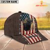 Joy Corners Black Angus Flag Customized Name Denim Cap