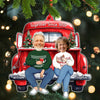 Joycorners Custom Couple Christmas Ornament, Personalized Ornament 2D Flat LM2211