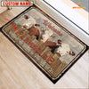 Joycorners Hereford Custom Name - Home To Where The Herd Is FarmHouse Doormat