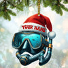 Joycorners Diving Home Decor, Christmas Ornament, Personalized Ornament 2D Flat LM2111
