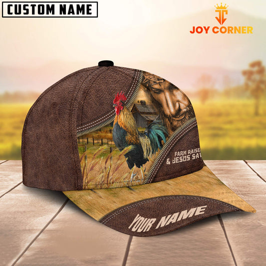 Joycorners Chicken Farm & Jesus Customized Name Cap