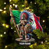Joycorners Custom Name Mexico Ornament, Christmas Gift for Mexico Lover 2D Flat LM2111