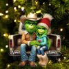Joycorners Custom Name Couple Christmas Ornament, Lover Christmas Gift 2D Flat LM2111