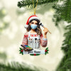 Joycorners Makeup Artist Christmas Ornament, Personalized Ornament 2D Flat LM2211