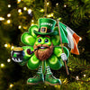 Joycorners Custom Name Ireland Ornament, Ireland Lover Christmas Gift 2D Flat LM2111