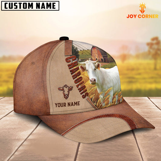 Joycorners Personalized Name Charolais Farm Barn Cap