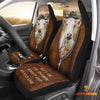 Joycorners Charolais Zipper Leather Pattern Car Seat Covers Universal Fit (2Pcs)