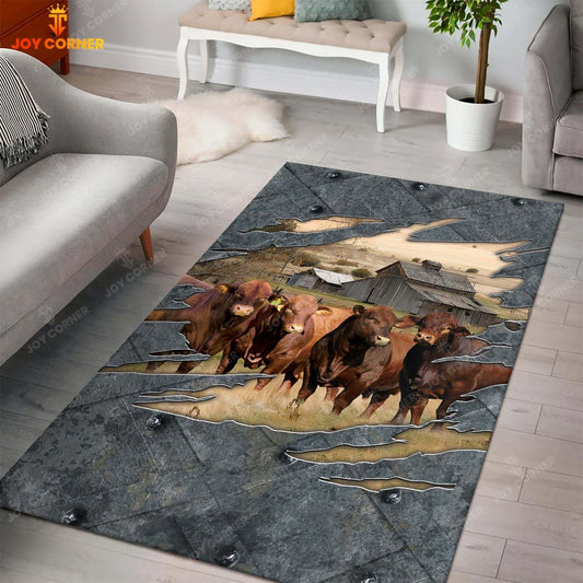 Joycorners Beefmaster Farming Rug