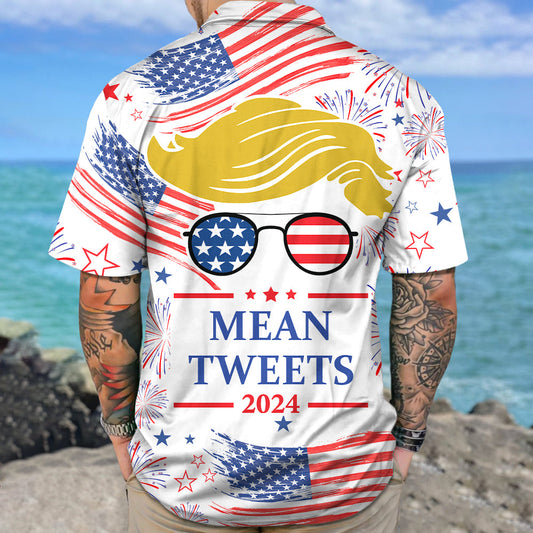 Joycorner Donald Trump Mean Tweets 2024 Hawaiian Shirt