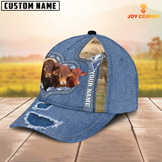Joy Corners Beefmaster Customized Name Denim Cap