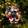 Joycorners Custom Name Photographer Santa Ornament, Photographer Christmas Gift Decoration 2D Flat LM2111