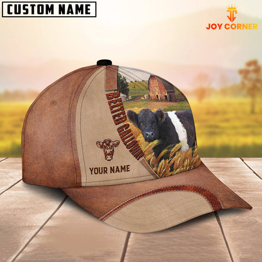 Joycorners Personalized Name Belted Galloway Farm Barn Cap