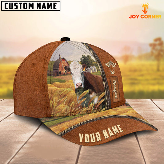 Joycorners Personalized Name Hereford Barn Farm Cap