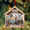 Joycorners Custom Name Groomer Ornament, Christmas Decoration for Pet Shop 2D Flat LM2211