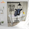 Joy Corners Black Angus I Don't Sing In The Shower 3D Shower Curtain