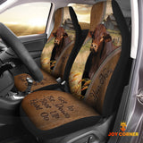 Joycorners Beefmaster Customized Name Leather Pattern Car Seat Covers (2Pcs)