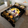 JoyCorners Happiness Sheep Cattle Halloween Pattern Personalized Name 3D Bedding Set