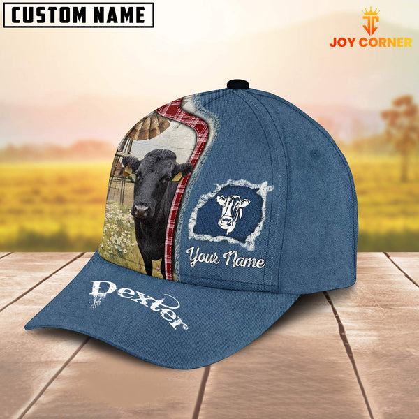 Joycorners Custom Name And Cattle Breeds Dexter Jean Pattern Classic Cap