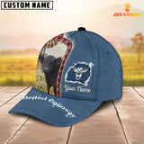 Joycorners Custom Name And Cattle Breeds Belted Galloway Jean Pattern Classic Cap