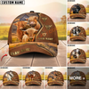 Joycorners Cow Family Rustic Leather Farm View Custom Name 3D Cap (10 cattle Breeds)